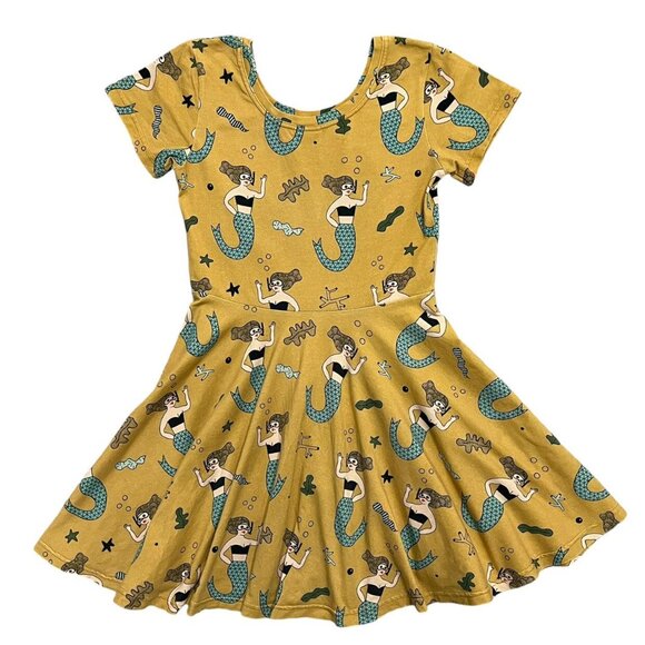 Raspberry Republic Sz 128/134 (7-9Y) Organic Mermaid Twirl Dress - Picture 5 of 10